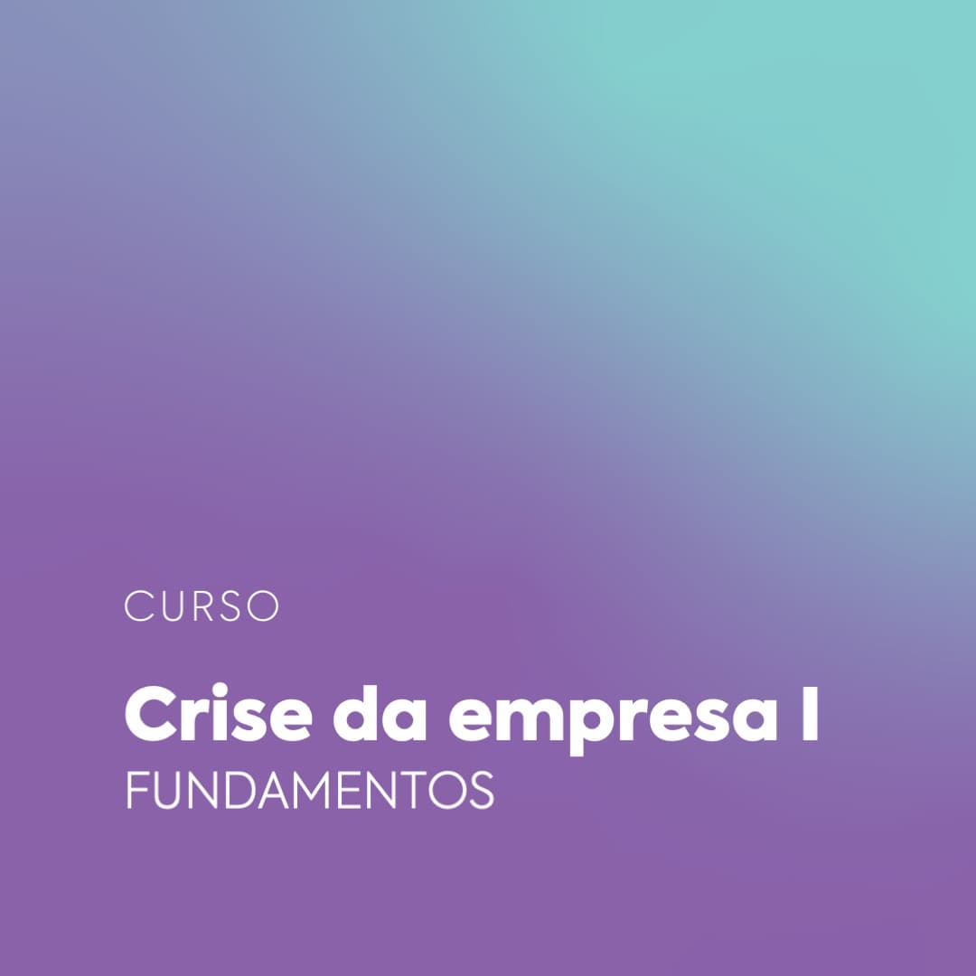 Capa do curso Crise da empresa I